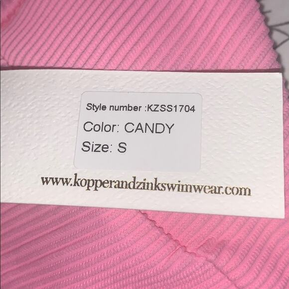 REVOLVE Kopper & Zink Luca Bikini Top Pink Small - Picture 12 of 12